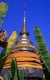 Wat Phra That Lampang Luang (วัดพระธาตุลำปางหลวง), the ‘Temple of the Great Buddha Relic of Lampang’, dates back to the 15th century and is a wooden Lanna-style temple found in the Ko Kha district of Lampang Province. It stands atop an artificial mound, and is surrounded by a high and massive brick wall. The temple itself doubles as a wiang (fortified settlement), and was built as a fortified temple.